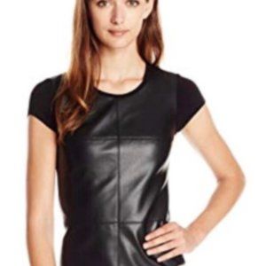 Cynthia Steffe Pleather Top